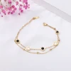 Cross-border Roman cold ins style minimalist, individual and niche design sense stainless steel bracelet for women Application Scenario